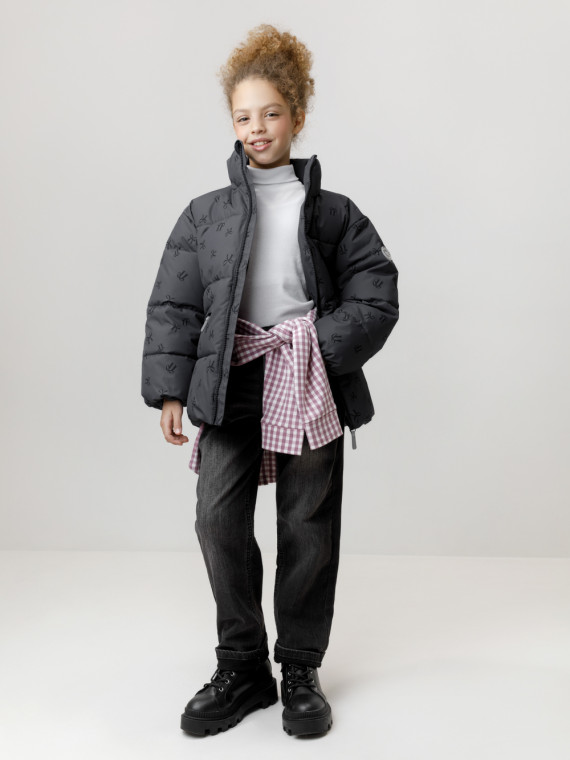 

Куртка для девочек CROCKID, ВК 32194/н/3 ГР, цвет - темно-серый, Куртка