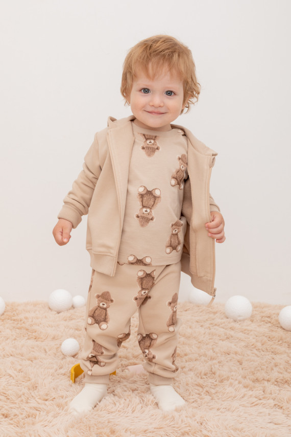 

Брюки для мальчиков CROCKID, КР 400592, цвет - бежевый, Брюки