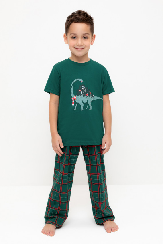 

Пижама для мальчиков CROCKID, К 1599, цвет - зеленый, Пижама