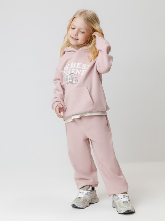 

Брюки для девочек CROCKID, КР 400850, цвет - розовый, Брюки