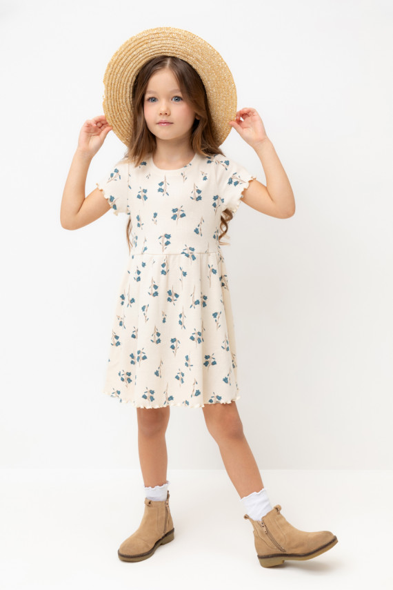 Платье для девочек CROCKID К 5793 цвет - светло-бежевый 649₽