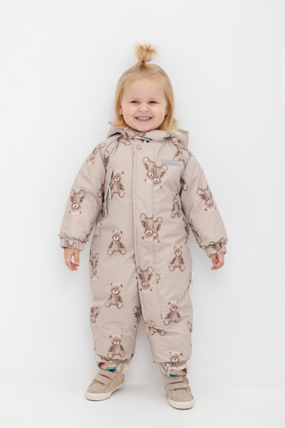 

Комбинезон детский с утеплителем нового поколения для девочек CROCKID, ВК 60093/н/1 Ал, цвет - светло-бежевый, Комбинезон детский с утеплителем нового поколения