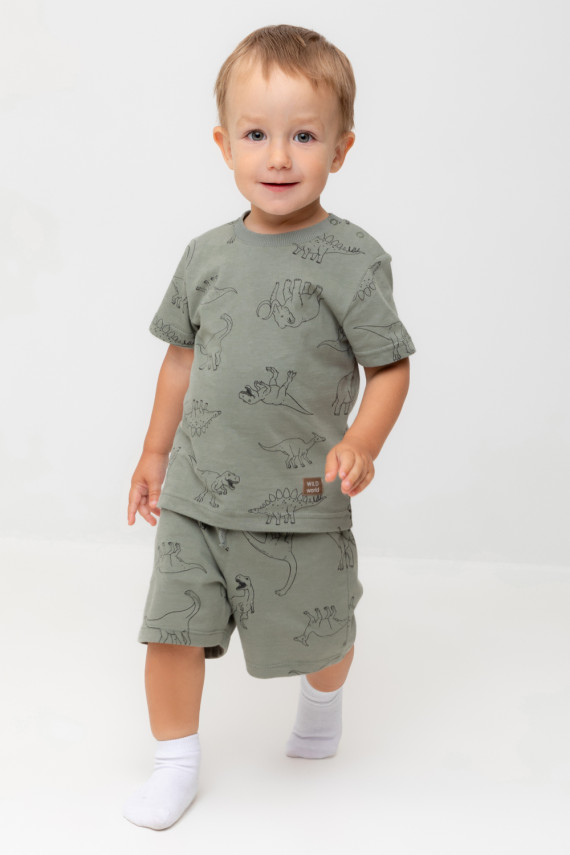 Шорты для мальчика для мальчиков CROCKID КР 400666 цвет - зеленый 349₽