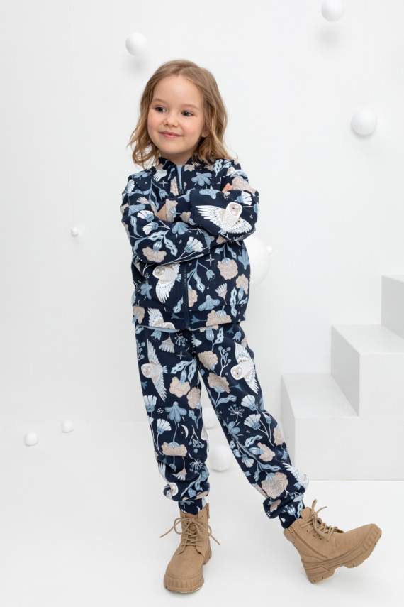 

Брюки для девочек CROCKID, КР 400606, цвет - темно-синий, Брюки