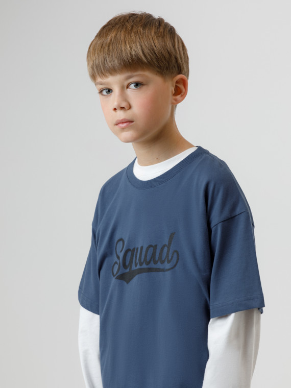 

Футболка для мальчиков CROCKID, КР 302793, цвет - синий, Футболка