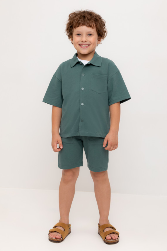 Шорты для мальчика для мальчиков CROCKID КР 400814 цвет - зеленый 699₽
