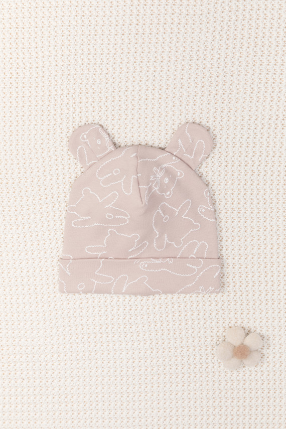 

Шапочка ясельная для новорожденных CROCKID, К 8093, цвет - бежевый, Шапочка ясельная