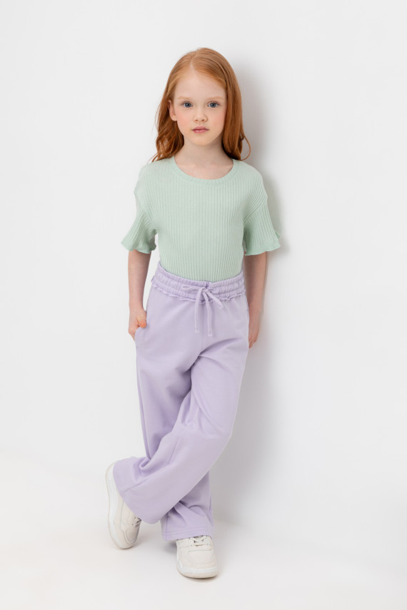 

Брюки для девочек CROCKID, К 400698, цвет - фиолетовый, Брюки