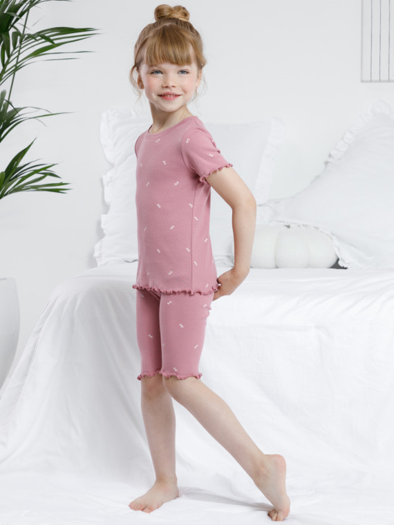 Пижама для девочек CROCKID К 1632 цвет - розовый 1099₽