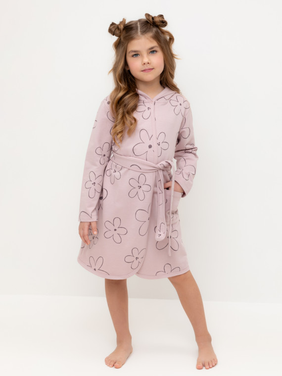 

Халат для девочек CROCKID, К 5763, цвет - розовый, Халат