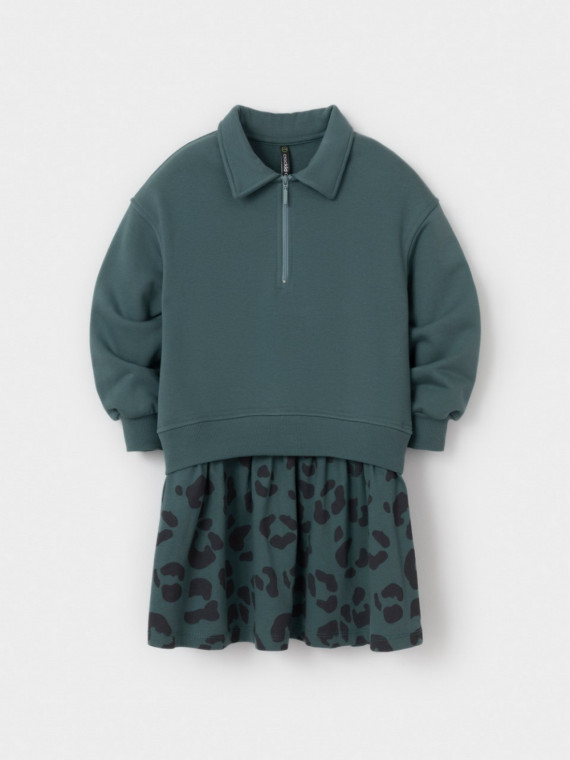 Платье для девочек CROCKID КР 5962 цвет - зеленый 1349₽