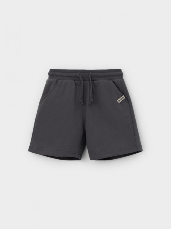 

Шорты из натурального хлопка для мальчика для мальчиков CROCKID, КР 400950, цвет - темно-серый, Шорты из натурального хлопка для мальчика