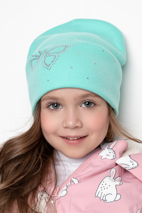 Шапка для девочек CROCKID КВ 20262 цвет - бирюзовый 299₽