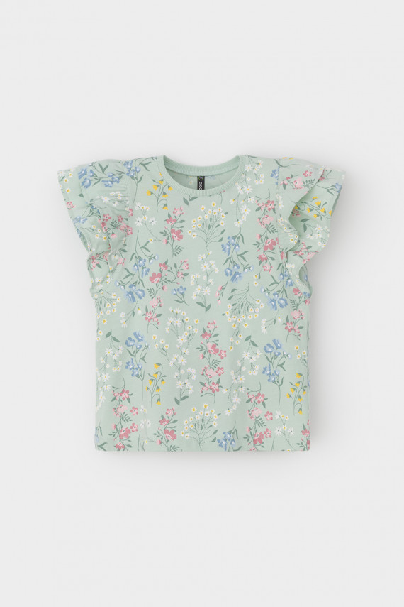 

Футболка для девочек CROCKID, КР 302707-1, цвет - голубой, Футболка