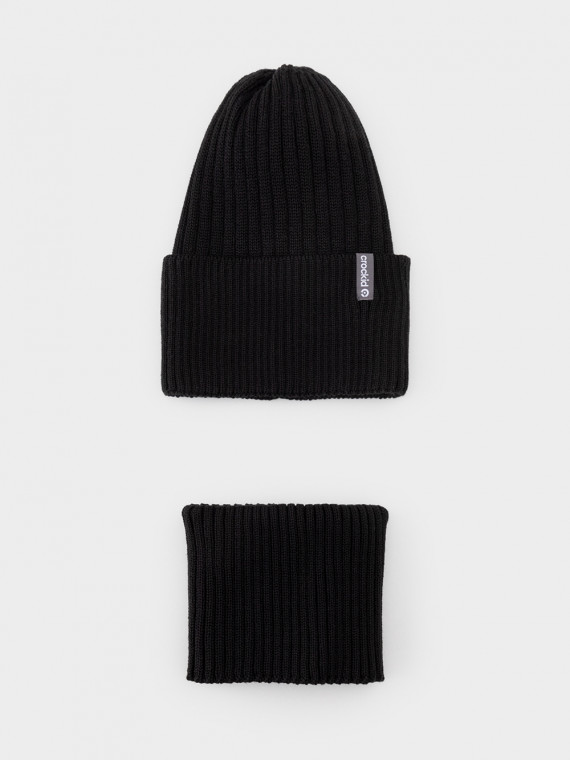 Комплект демисезонный шапка и снуд для мальчиков CROCKID КВ 2201225 цвет - черный 1759₽