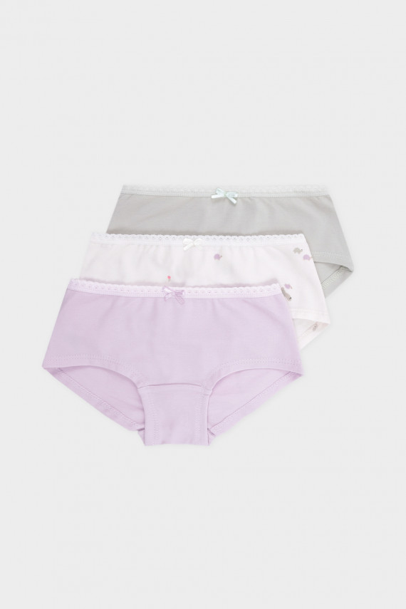 Трусы для девочек CROCKID К 1964-3уп цвет - фиолетовый 899₽