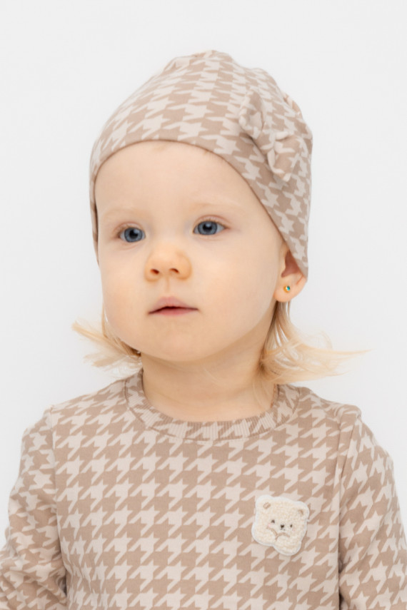 

Шапка для девочек CROCKID, КР 8170, цвет - бежевый, Шапка