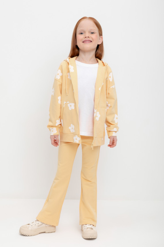 Брюки для девочек CROCKID К 400681 цвет - желтый 649₽