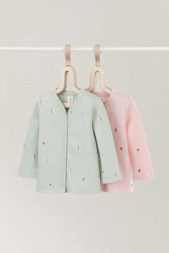 Кофточка для новорожденных CROCKID К 300450-2уп цвет - зеленый 959₽