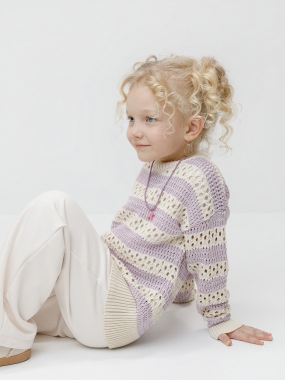 Джемпер для девочек CROCKID КВ 30171 цвет - сливки2 3599₽