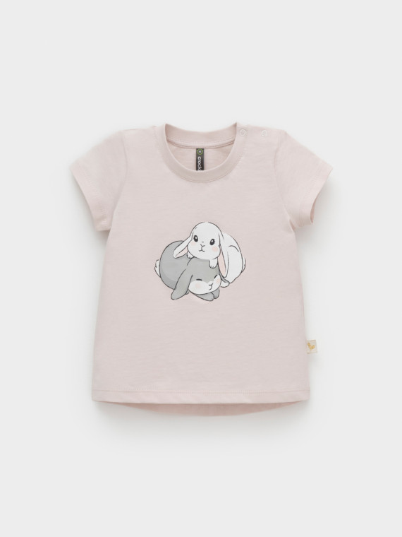 Футболка для девочек CROCKID КР 302860 цвет - бежевый 559₽