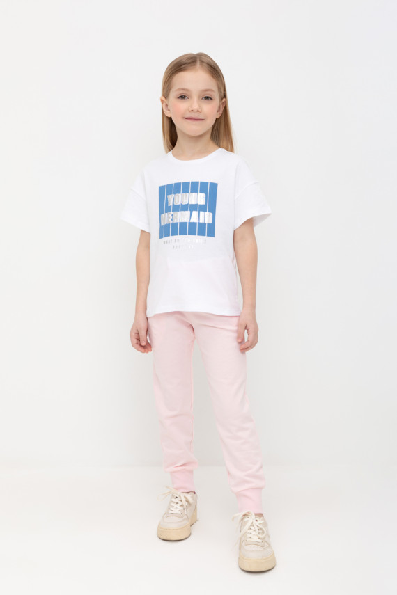 

Брюки для девочек CROCKID, К 400516-1, цвет - розовый, Брюки