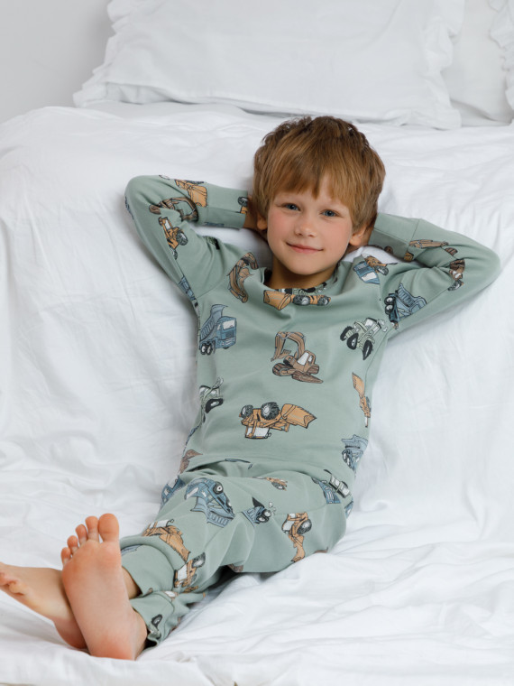 

Пижама для мальчиков CROCKID, К 1552, цвет - минт, Пижама