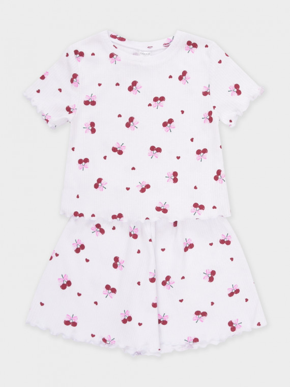 Пижама для девочек CROCKID FAMILY МП 1699 цвет - белый 999₽