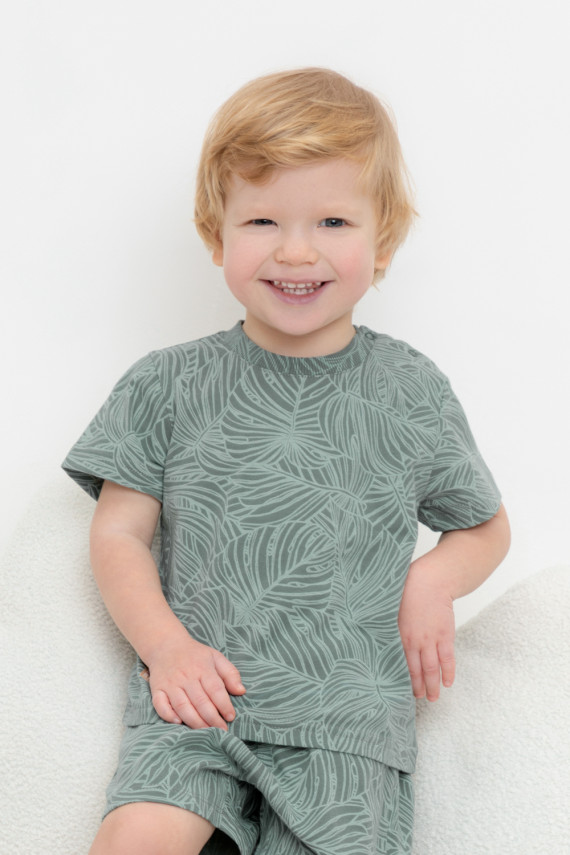 

Футболка для мальчиков CROCKID, КР 302413, цвет - зеленый, Футболка