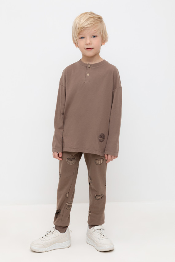 

Брюки для мальчиков CROCKID, КР 400736, цвет - коричневый, Брюки