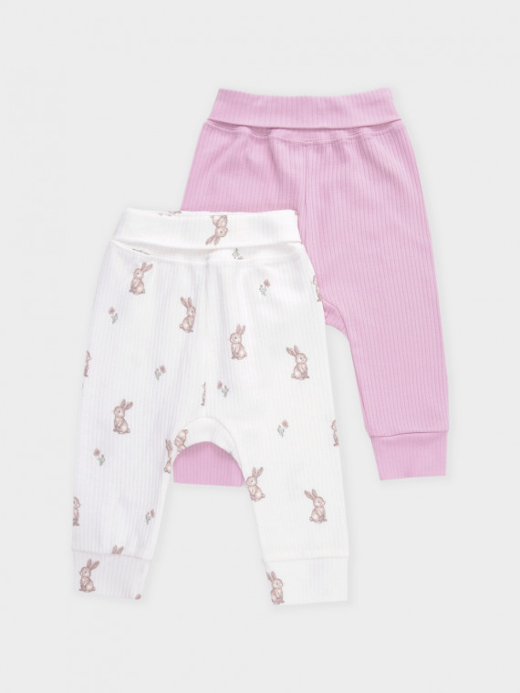 

Брюки для новорожденных CROCKID, К 400715-2уп, цвет - розовый, Брюки