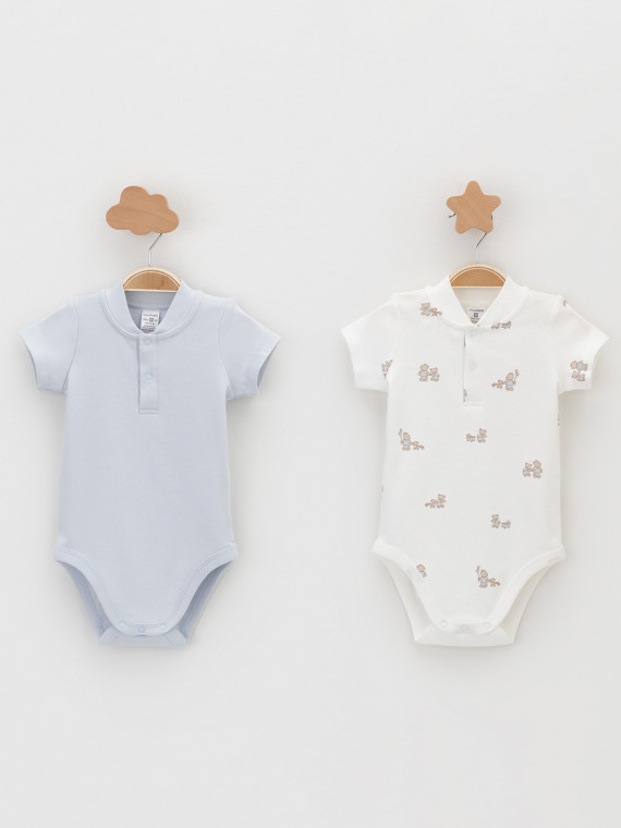 

Боди для новорожденных CROCKID, К 6543-2уп, цвет - светло-серый5, Боди