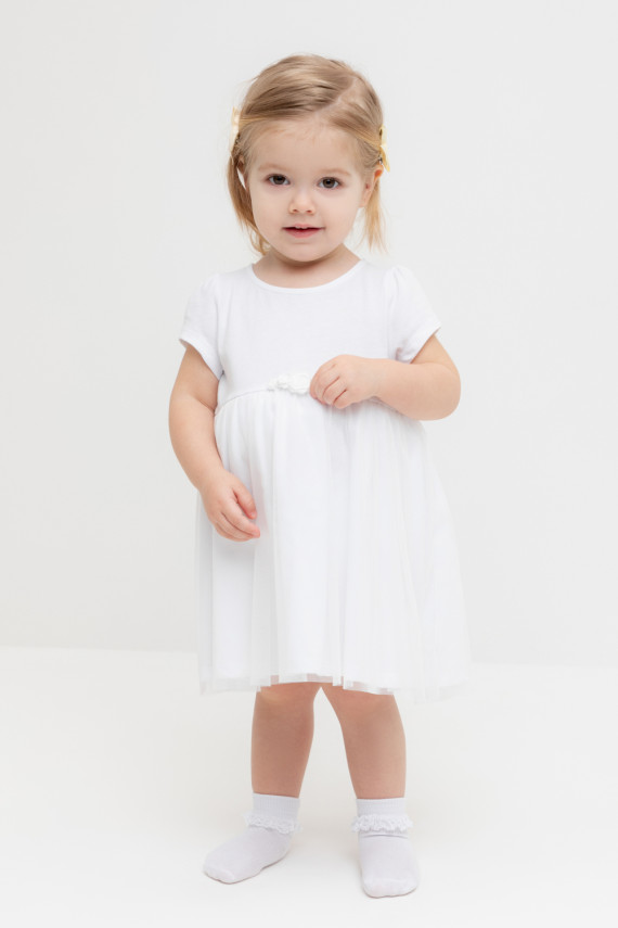 Платье для девочек CROCKID К 5858 цвет - белый 1349₽