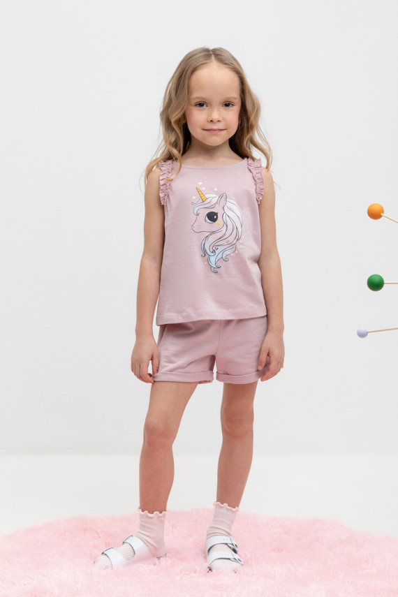 

Шорты для девочек CROCKID, КР 400646, цвет - розовый, Шорты