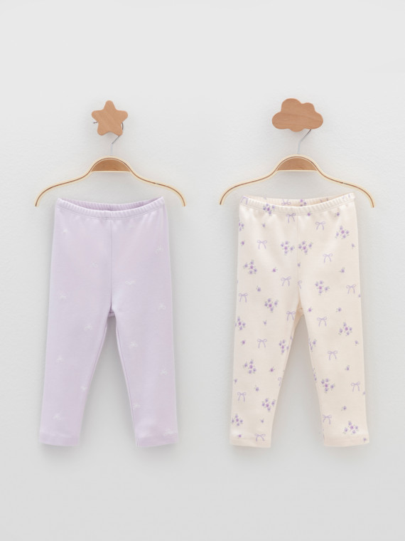 

Брюки для новорожденных CROCKID, К 400785-2уп, цвет - фиолетовый, Брюки