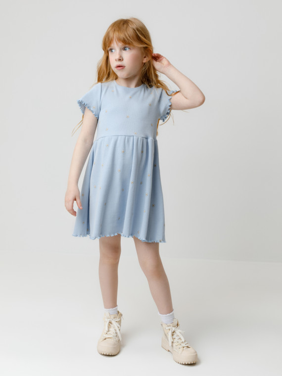 

Платье для девочек CROCKID, К 5793, цвет - голубой, Платье