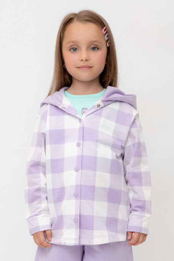 Рубашка для девочек CROCKID КР 302698 цвет - фиолетовый 1499₽