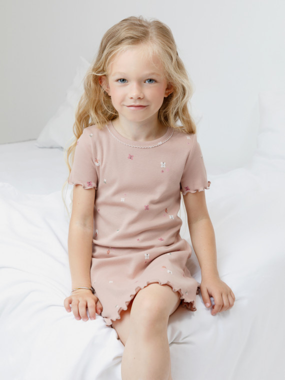 Ночная сорочка для девочек CROCKID К 1180 цвет - бежевый 679₽