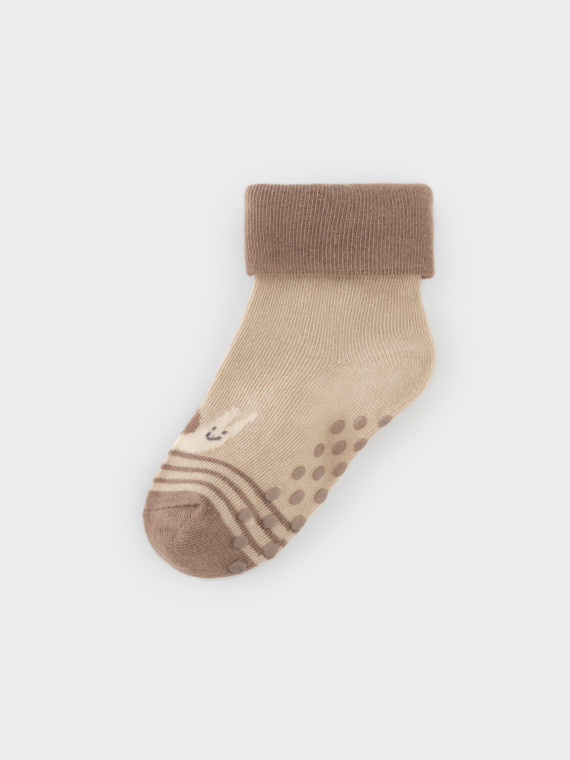 

Носки противоскользящие детские для мальчиков CROCKID, К 9601/6 ФВ, цвет - бежевый, Носки противоскользящие детские