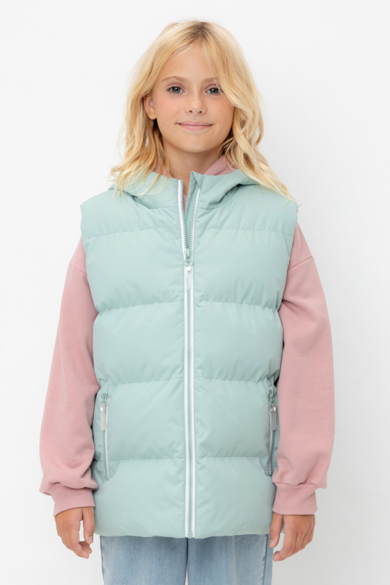 

Жилет для девочек CROCKID, ВК 35018/3 ГР (), цвет - голубой, Жилет