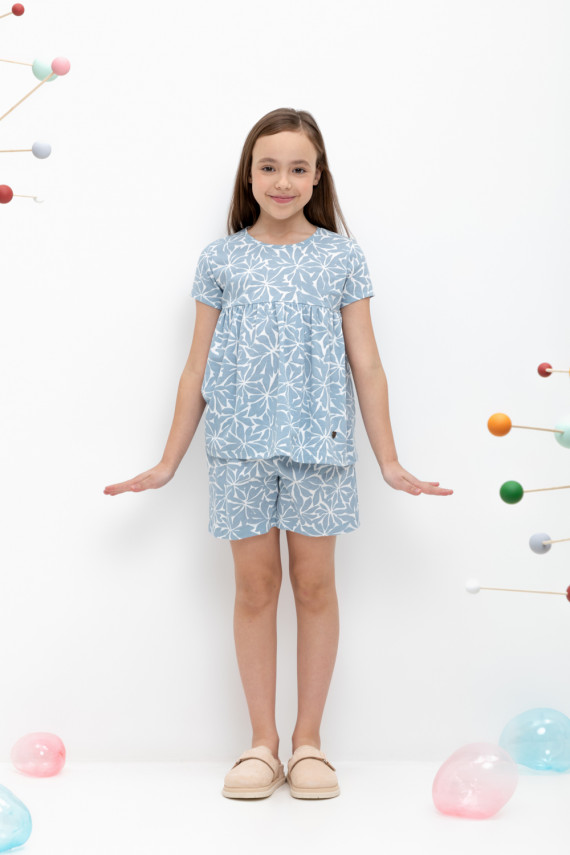 

Шорты для девочек CROCKID, КР 400668, цвет - синий, Шорты