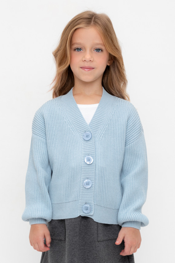 Жакет для девочек CROCKID КВ 30151 цвет - голубой 2879₽