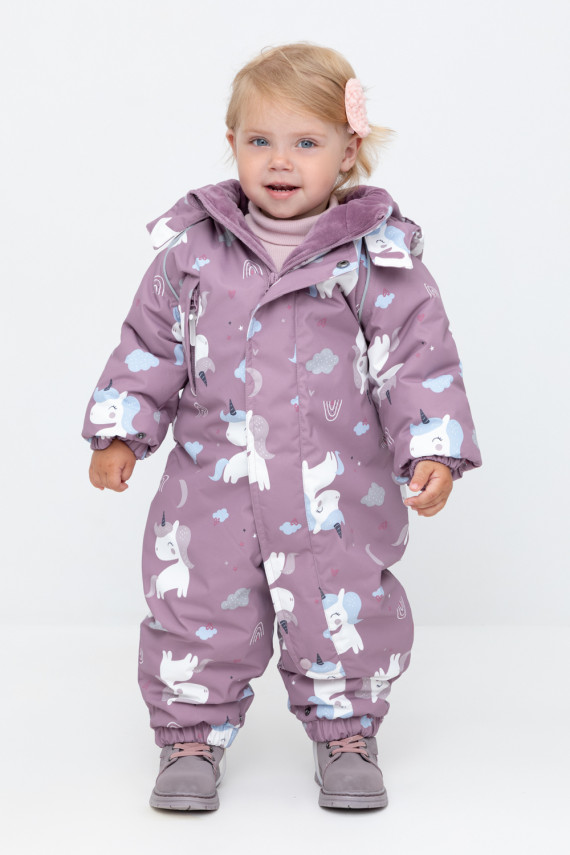 

Комбинезон детский с утеплителем нового поколения для девочек CROCKID, ВК 60113/н/6 УЗГ, цвет - фиолетовый, Комбинезон детский с утеплителем нового поколения