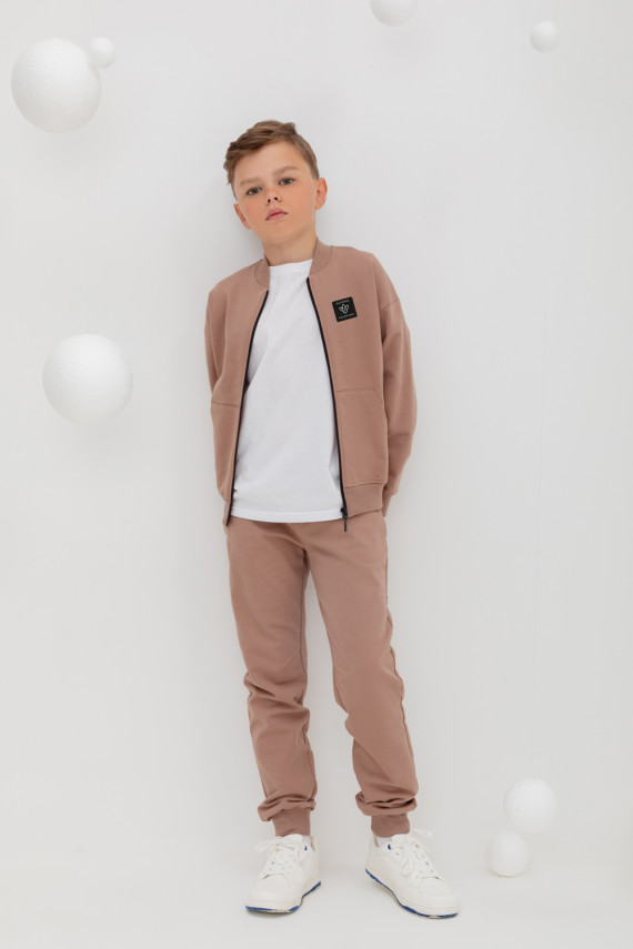 

Брюки для мальчиков CROCKID, КР 400583, цвет - коричневый, Брюки