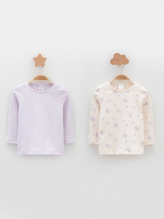 

Джемпер для новорожденных CROCKID, К 301944-2уп, цвет - фиолетовый, Джемпер