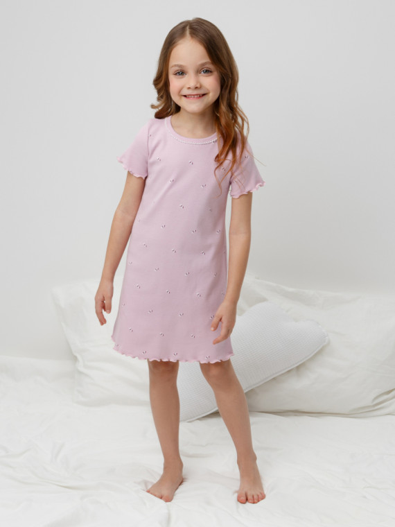 

Ночная сорочка для девочек CROCKID, К 1180, цвет - розовый, Ночная сорочка