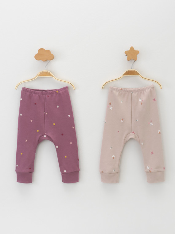 Брюки для новорожденных CROCKID К 4718-2уп цвет - бордовый 799₽