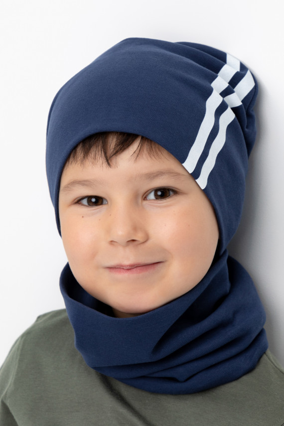 

Шапка для мальчиков CROCKID, К 8125, цвет - синий, Шапка