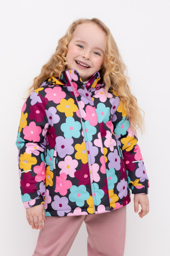 

Куртка для девочек CROCKID, ВК 38111/н/5 ГР, цвет - серый, Куртка