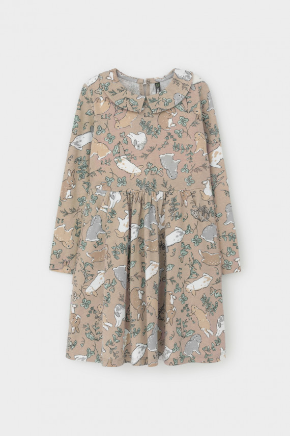 

Платье для девочек CROCKID, КР 5846, цвет - бежевый, Платье